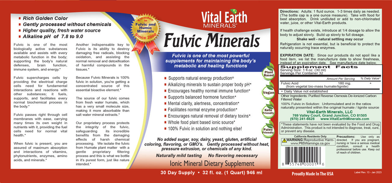 Fulvic Minerals