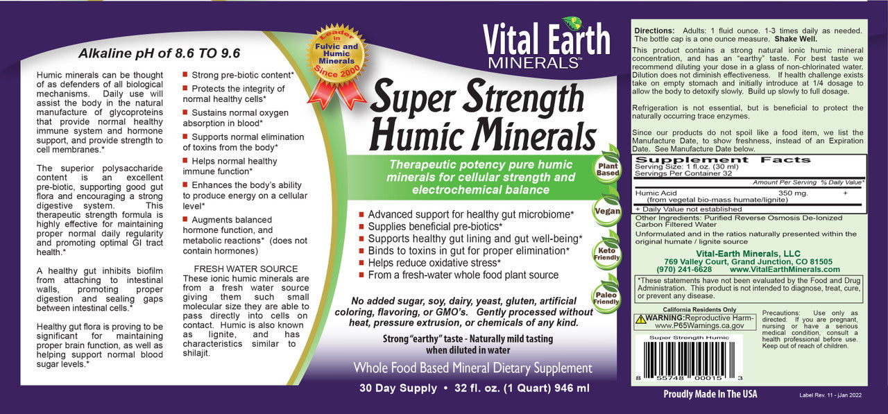 Super Strength Humic Minerals