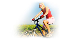 Girl on bike_soft edges