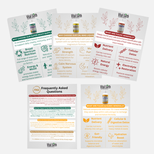 Product Information Sheets + FAQ Page Wholesale Informational Material — Free Add‑On