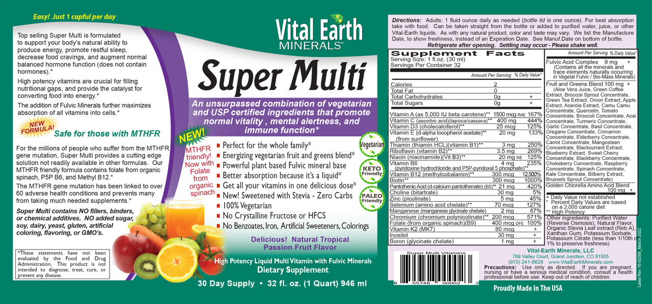 Super Multi Liquid Vitamins